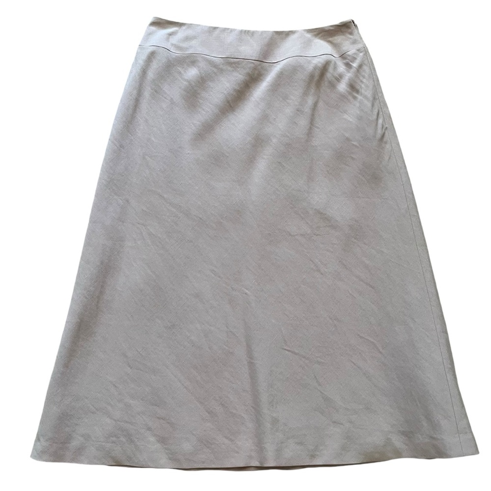 Talbots Pale Lilac Silk/Linen Aline Skirt 2P
